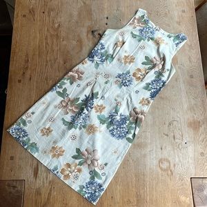 90s mini dress Earth tones boat neck size 6